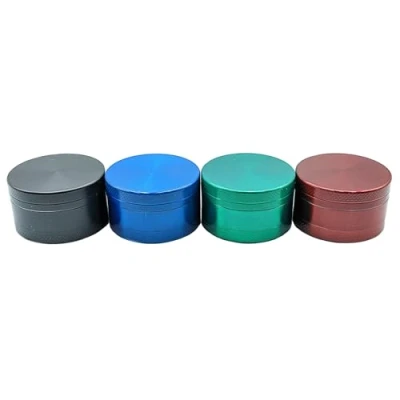 Image of Premium 3 Part 40mm Metal Grinder Magnetic Diamond Teeth Spice Mill for Precision Grinding Random Colour