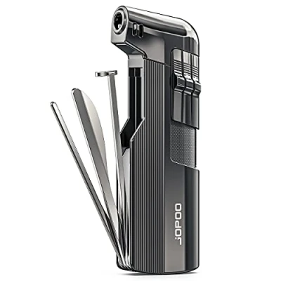 Image of JOPOO Pipe Lighter Gas Butane Refillable Soft Flame with Cleaner Tools (Sold without Gas)