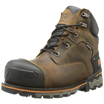 Image of Timberland Pro Mens 6 in Boondock Wp Shoe, 9 UK, Dark Brown