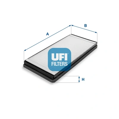 Image of 2D0819638, 2D0819638A Pollen Filter UFI 53.059.00 Particulate 377mm 165mm 28mm MERCEDES BENZ: Sprinter 3 T Van, 2 Van