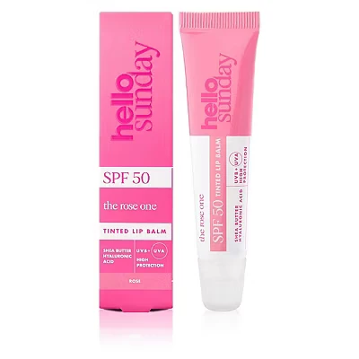Image of hello sunday the rose one Tinted lip balm SPF50 15ml
