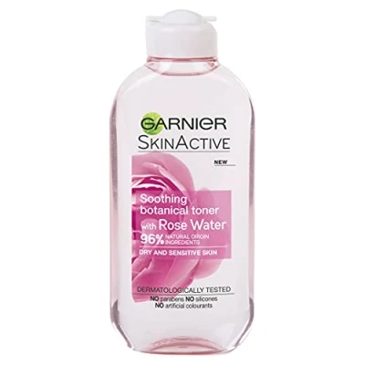 Image of Garnier Natural Rose Water Toner Sensitive Skin 200ml (Packaging May Vary)