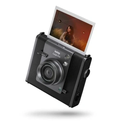 Image of INSTAX Wide EVO 2 in 1 instant film camera and printer, rear LCD screen, 10 lens filters, angle function, uses sold separately
