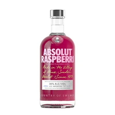 Image of Absolut Raspberri Flavoured Swedish Vodka,70 cl, Raspberry