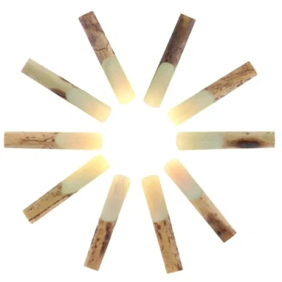 Image of OriGlam 10 Pack Bb Clarinet Reeds, Professional Reeds Strength 2.5, Traditional Bamboo 2.5 for Mouthpiece Parts