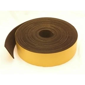 Image of neoprene rubber self adhesive strip 50mm wide x 2mm thick 10m long