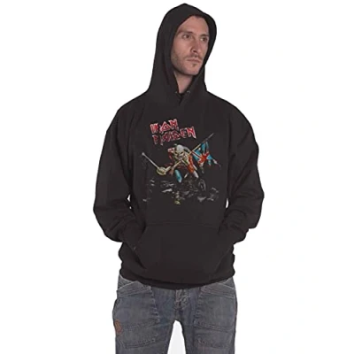 Image of Iron Maiden Men the Trooper Hoodie, Black, Medium