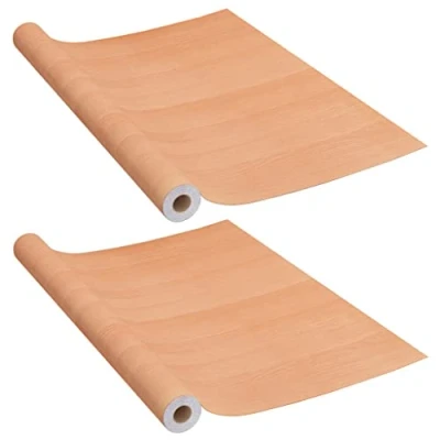 Image of vidaXL Self adhesive Furniture Film Japanese Oak 500x90 cm PVC