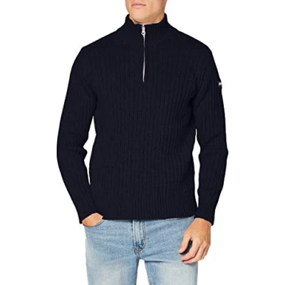Image of Schott NYC Men&#039;s Plecorage2 Pullover Sweater, Navy, Xx Large