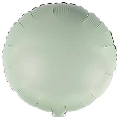 Image of amscan 9915468 Silk Lustre Eucalyp round foil