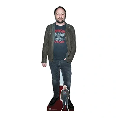 Image of STAR CUTOUTS CS934 Mark Sheppard Lifesize Cardboard Cutout With Free Mini Supernatural Battlestar Fans