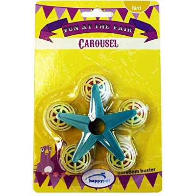 Image of (Happy Pet) Fun at the Fair Carousel Bird Toy Assorted Colours