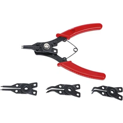 Image of BGS Diy 454 Circlip Pliers with exchangeable Heads 160 mm 5 pcs.