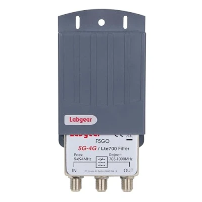 Image of TV Signal Filter Labgear LTE 700, 5G &amp; 4G Masthead Outdoor Interference with F Connections