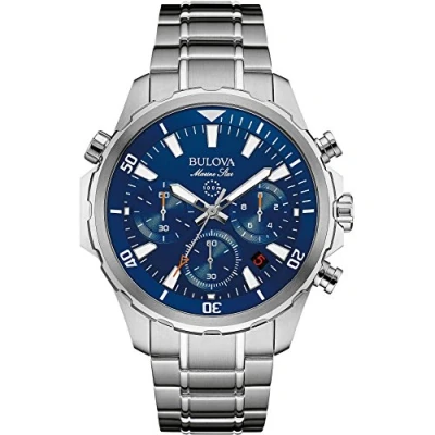 Image of Bulova Men&#039;s Chronograph Quartz Watch with Stainless Steel Strap 96B256