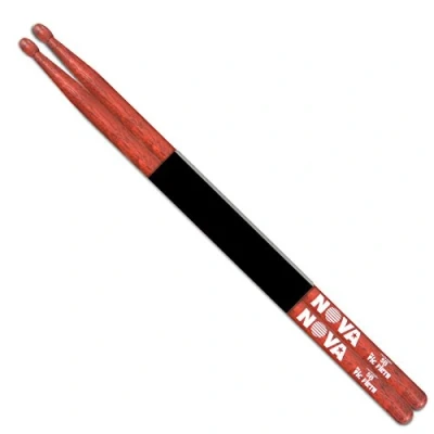 Image of Vic FIrth NOVA Drumsticks 5B Wood Tip Red