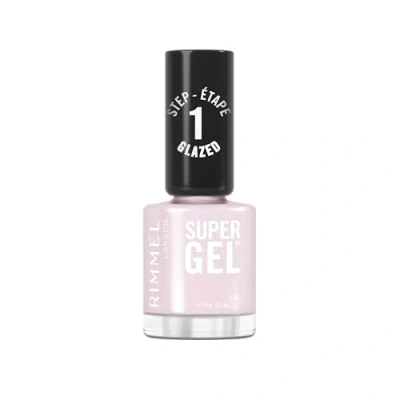 Image of Rimmel Super Gel, 105 Pink Glazed, Long Lasting Nail Polish, Glazed Finish, Easy Application, Gel like Manicure, Chip Resistant, Clean Formula, 12ml