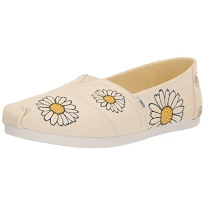 Image of TOMS Women&#039;s Alpargata Cloudbound Loafer Flat , Natural Daisies,5.5 UK