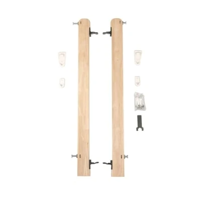 Image of Safetots Safety Barrier for Open Plan Staircases, Wall Mounting Kit, Natural, Wood, Kit Stairs
