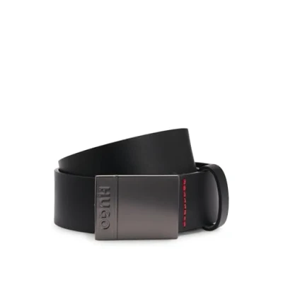 Image of HUGO Goswin Belt, Men&#039;s, Size: 34, Black