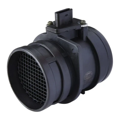Image of 06J906461D Mass air flow sensor HELLA 8ET 009 149 591 VOLKSWAGEN: Transporter 5, GOLF 6, Touareg II, AUDI: A3 Sportback, A5 B8 Coupe, Hatchback