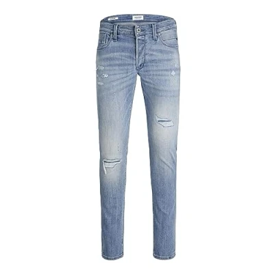 Image of JACK &amp; JONES Men&#039;s Jjiglenn Jjblair Ge 202 Noos Jean, Blue Denim, 36W / 34L