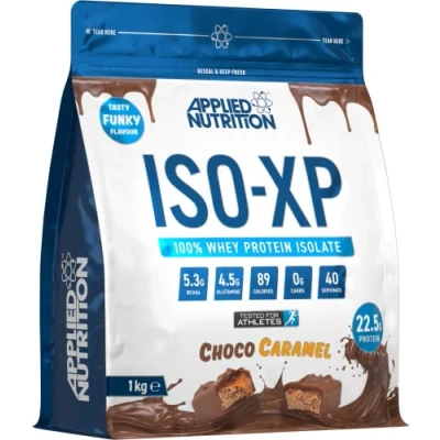 Image of Applied Nutrition ISO XP Whey Isolate Protein Powder, Funky Yummy Flavours (1kg 40 Servings) (Choco Caramel)