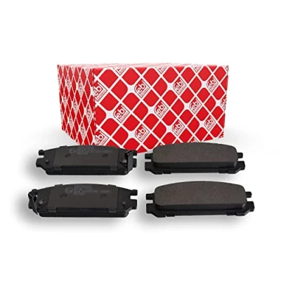 Image of 26296AA060, 26296AA061, 26296AA062, 26296AA080, 26296AA081 Brake pad set FEBI BILSTEIN 170873 Rear Axle with acoustic wear warning