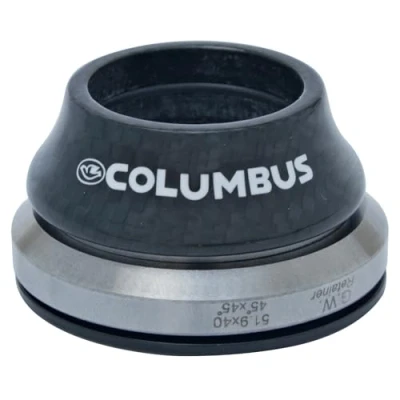 Image of Columbus Compass Carbon Integrated Headset, Black, 1 1/8&quot; 1/2&quot;