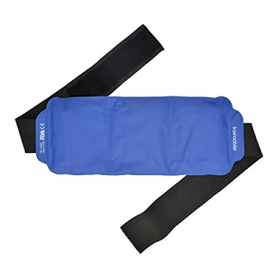 Image of kwmobile Hot/Cold Gel Compress Wrap Reusable Ice and Heat Pack for Back Knee Ankle Elbow Wrist More