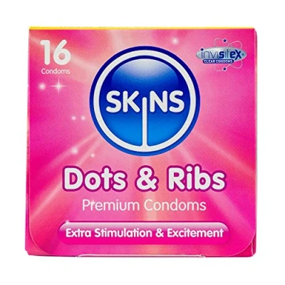 Image of Skins Dots &amp; Ribs 16 Pack Condoms