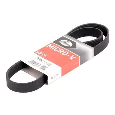 Image of 117201KT0A V ribbed Belt GATES 7PK1125 1125mm 7 G Force C12 CVT NISSAN: Juke, Note II Hatchback, MICRA 4, RENAULT: SCENIC 2, MEGANE 3 Coupe