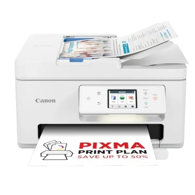 Image of Canon PIXMA TS7750i Wireless Colour 3 in 1 Inkjet Photo Printer A4 Print, Copy, Scan w/ADF Wi Fi, USB Connectivity Borderless Printing Print Plan Compatible