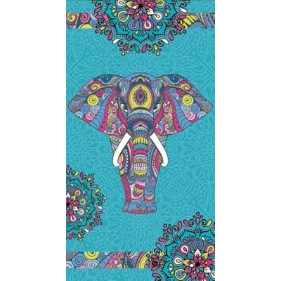 Image of Miracle Home. Elephant Microfibre Towel, 100% Polyester, 95 x 175 cm. 11828