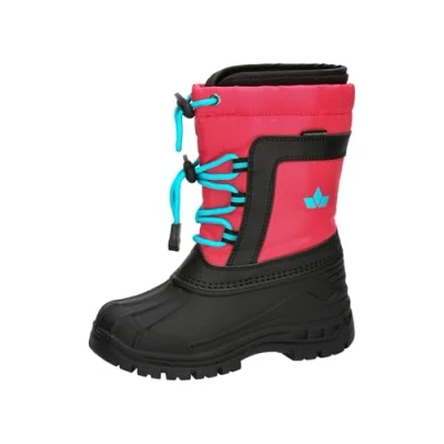 Image of Lico Willi Snow Boot, Pink/Black/Turquoise, 10 UK Child