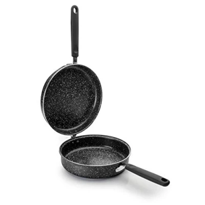 Image of IBILI Natura Potato Omelette Pan, 20 cm, Aluminium, Stone Style Non Stick Coating, Suitable for Induction Hobs