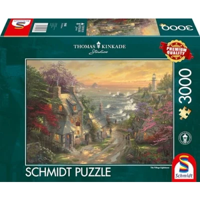Image of Schmidt 3000 Pieces Thomas Kinkade Jigsaw Puzzle, Multi Colored, 118 cm x 85