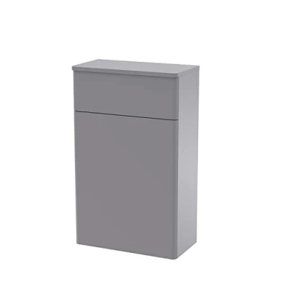 Image of nuie CLA241 Classique Traditional Bathroom Floor Standing WC Toilet Unit (Concealed Cistern and Pan Not Included), 500mm, Satin Grey