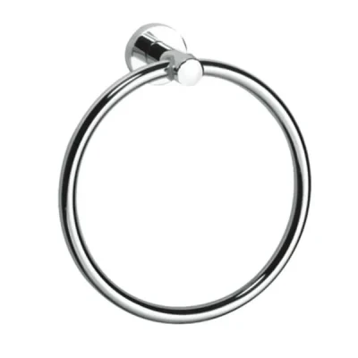 Image of Wall Mounted Bathroom Accessories Stainless Steel Polished Chrome Modernity (Towel Ring)