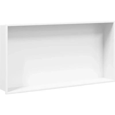 Image of vidaXL Shower Niche Matt White 62x32x9 cm Stainless Steel