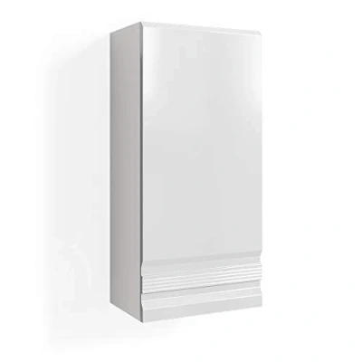 Image of Vicco Bathroom cabinet Freddy, White High Gloss, 36 x 77 cm
