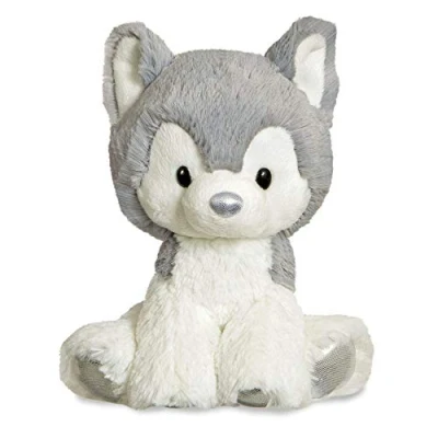 Image of Aurora, 61356, Glitzy Tots Husky Dog, 8In, Soft Toy, Grey &amp; White