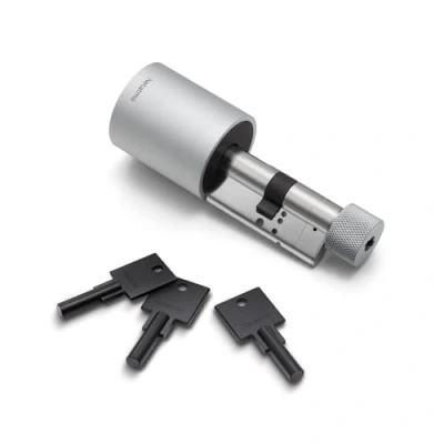 Image of Netatmo Smart Door Lock and Keys, Access Via Smartphone Or Secure NFC Key, Share with Your Guests, Connected Universal European Cylinder, EN15684 Certified, Encrypted Bluetooth BLE, NDL EC