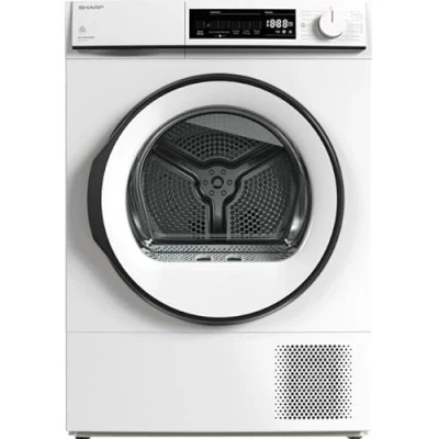 Image of SHARP KD NHB8S6GW3 EN 8 kg Heat Pump Tumble Dryer White, White