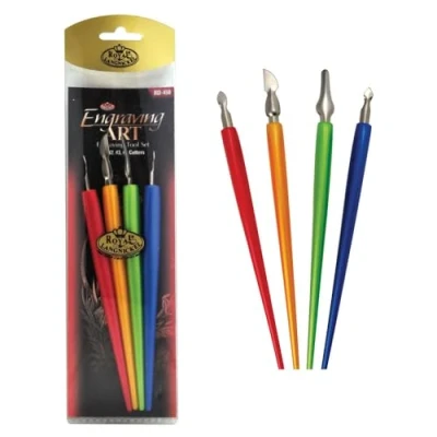 Image of Royal Brush Foil Engraving Art Scraper Tools 4/Pkg