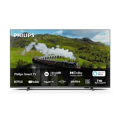 Image of PHILIPS PUS7608 55 inch Smart 4K LED TV 60Hz Pixel Precise Ultra HD &amp; HDR10+ Dolby Vision and Atmos SAPHI 20W Speakers Google Assistant Alexa Compatible
