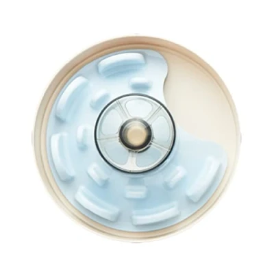 Image of PetDreamHouse SPIN Interactive Dog Slow Feeder Bowl, UFO Maze, Difficulty Level Tricky, Baby Blue