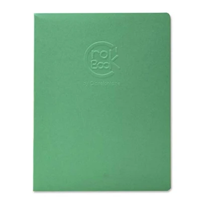 Image of Clairefontaine Ref 6033C Crok&#039;Book Portrait Staplebound Sketchbook 17 x 22cm, 90gsm Paper, Acid Free, pH Neutral, 24 White Pages Random Colour Cover