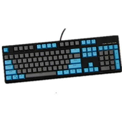 Image of Sunzit Keycaps, 104 PBT Keys Backlight Layout Two Color Keycaps ANSI Keyset OEM Profile Keycap for Cherry MX Mechanical Keyboard Gaming (Blue + Gray)