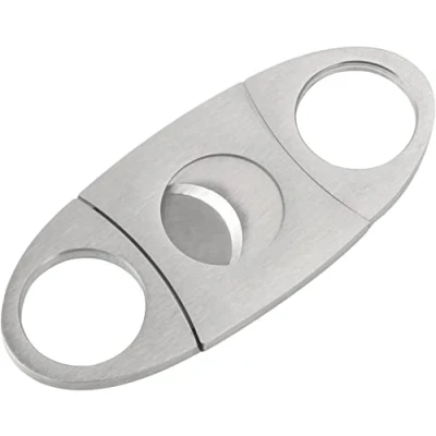 Image of Cigar Cutter，Cigar Cutter Stainless Steel Smooth Double Blade Exquisite Clippers Accessories (Silver)